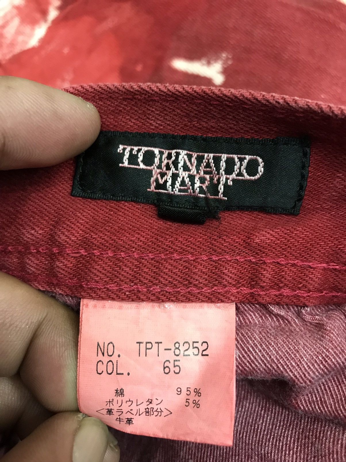 Tornado Mart 💥ARCHIVAL FLARE💥TORNADO MART ROSE EMBROIDERY DENIM F413 Size US 31 - 18 Thumbnail