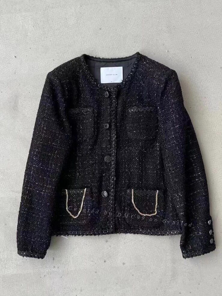 Vintage ISECRET Four-Pocket Chanel-Style Jacket Size M / US 6-8 / IT 42-44 - 1 Thumbnail