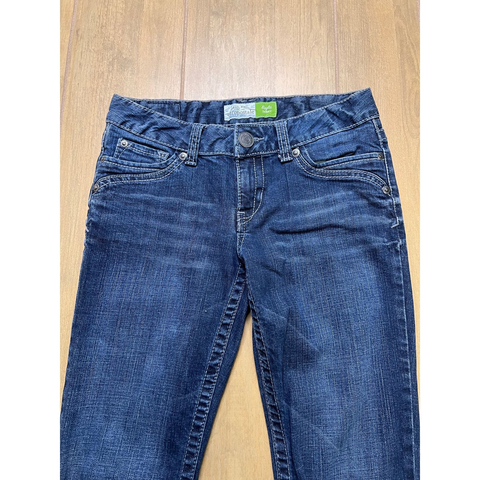 Aeropostale Y2K Aeropostale Bayla Skinny Denim Sz 7/8 Reg Low Rise Size 30" / US 8 / IT 44 - 3 Thumbnail