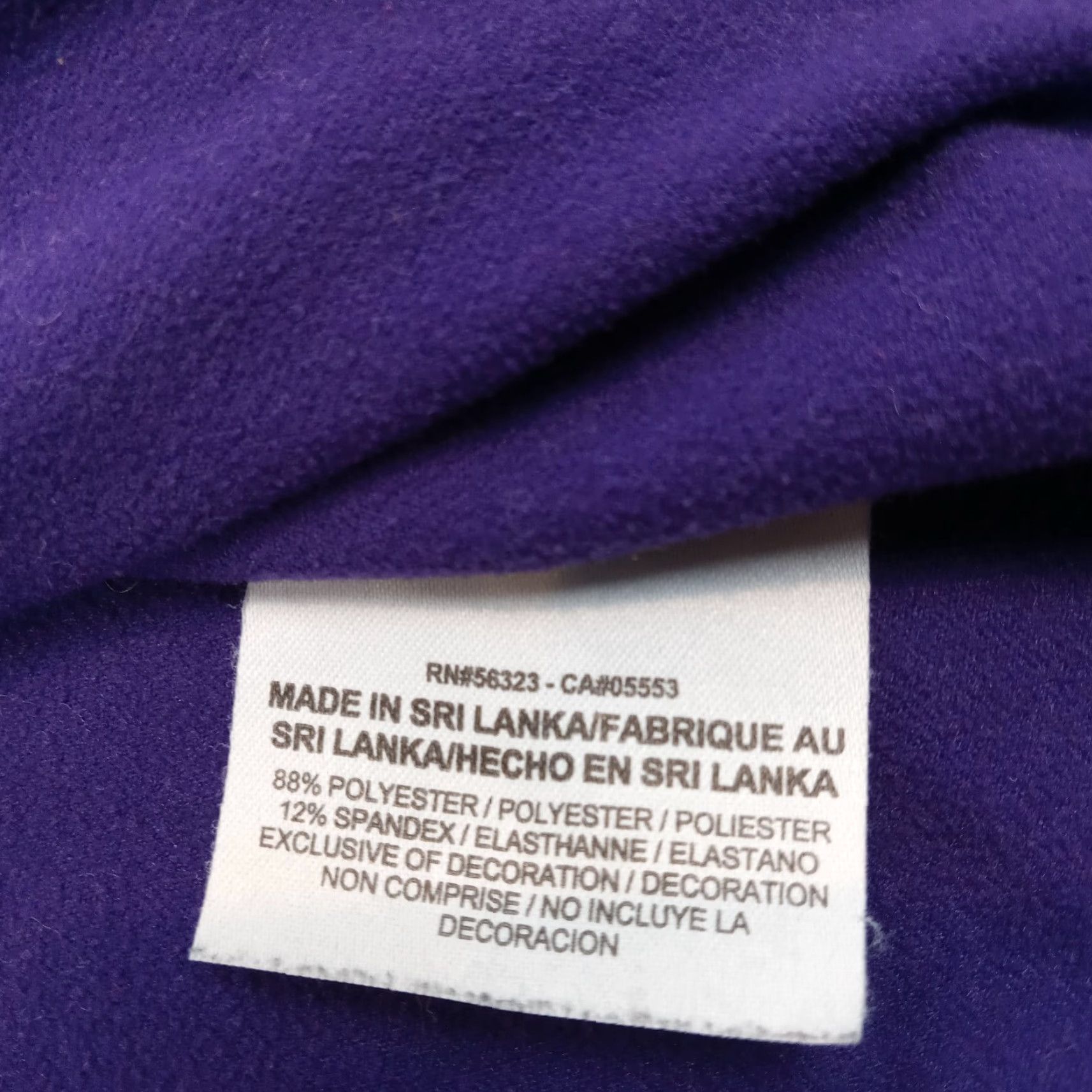 Nike Nike Womens Medium Purple Striped Sweater Long Sleeve Mock Neck Lightweight Size M / US 6-8 / IT 42-44 - 6 Thumbnail