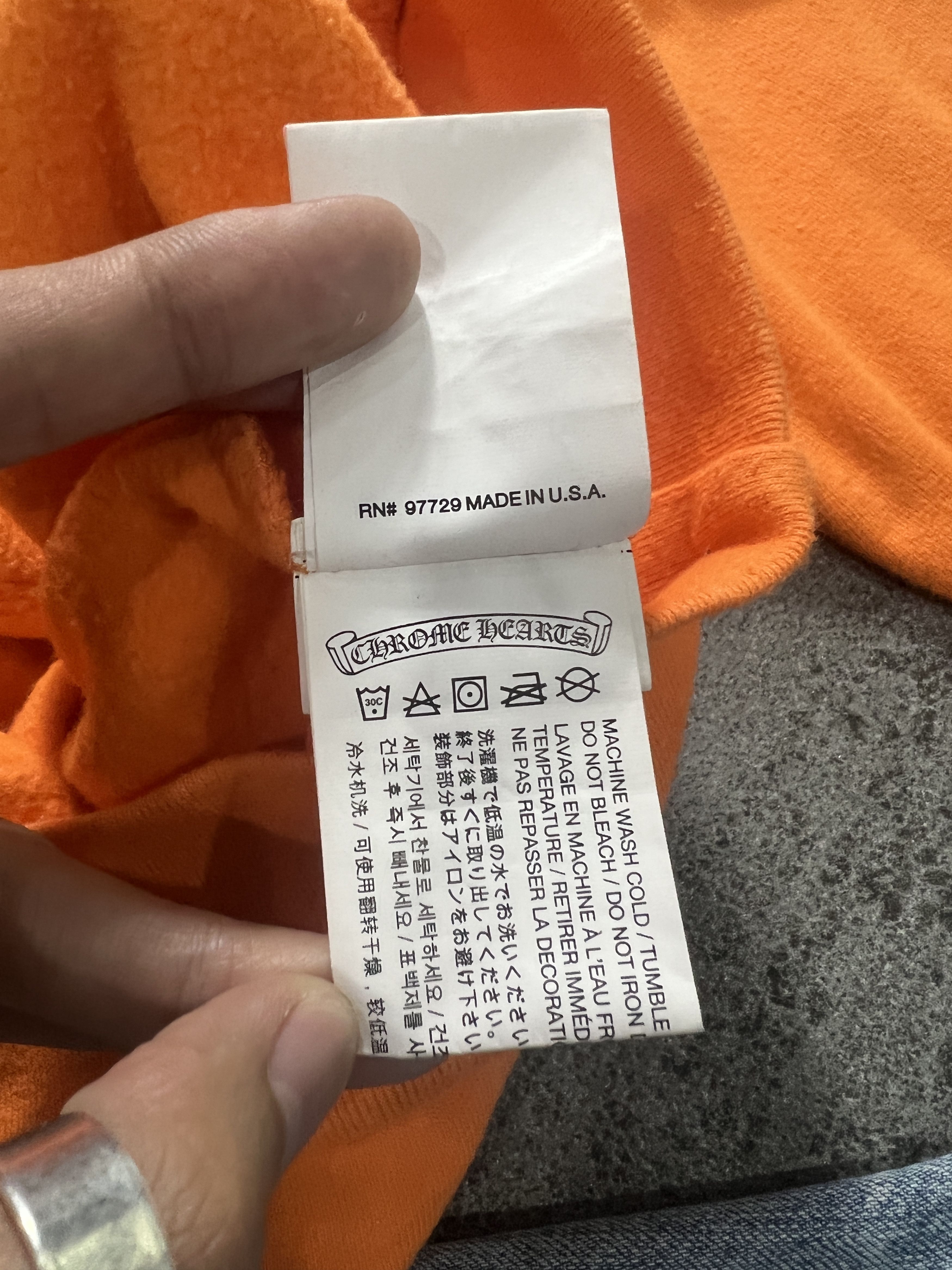 Chrome Hearts × Off-White Chrome Hearts x Off-White 2018 Orange Hoodie Size M Size US M / EU 48-50 / 2 - 11 Thumbnail