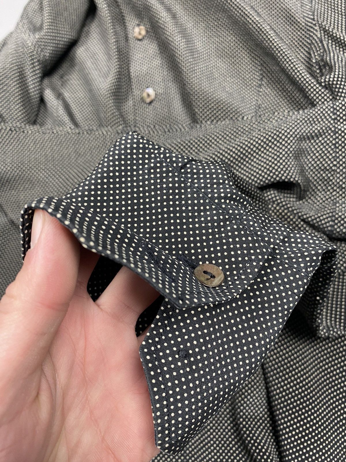 Jean Paul Gaultier × Vintage Jean Paul Gaultier vintage silk dots shirt size 16.5 Size US M / EU 48-50 / 2 - 8 Thumbnail