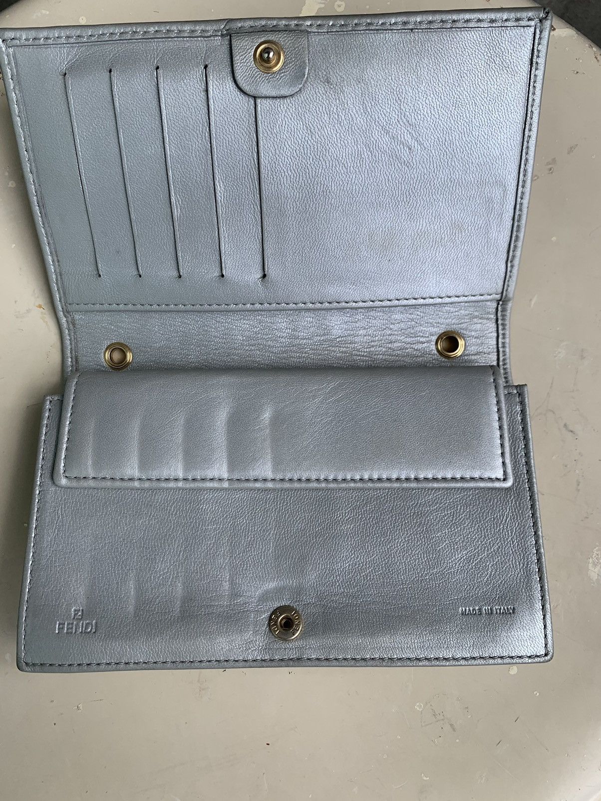 Fendi Napa Logo Embossed Leather Wallet Size ONE SIZE - 7 Thumbnail