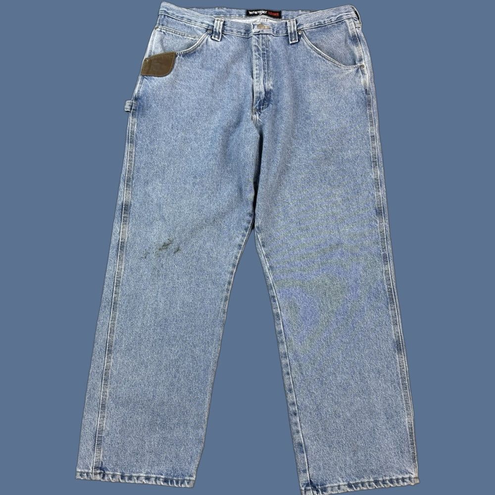 Wrangler Wrangler Riggs Jeans Mens 38x30 Blue Relaxed Fit Workhorse Carpenter Workwear Jeans Size US 38 / EU 54 - 1 Thumbnail