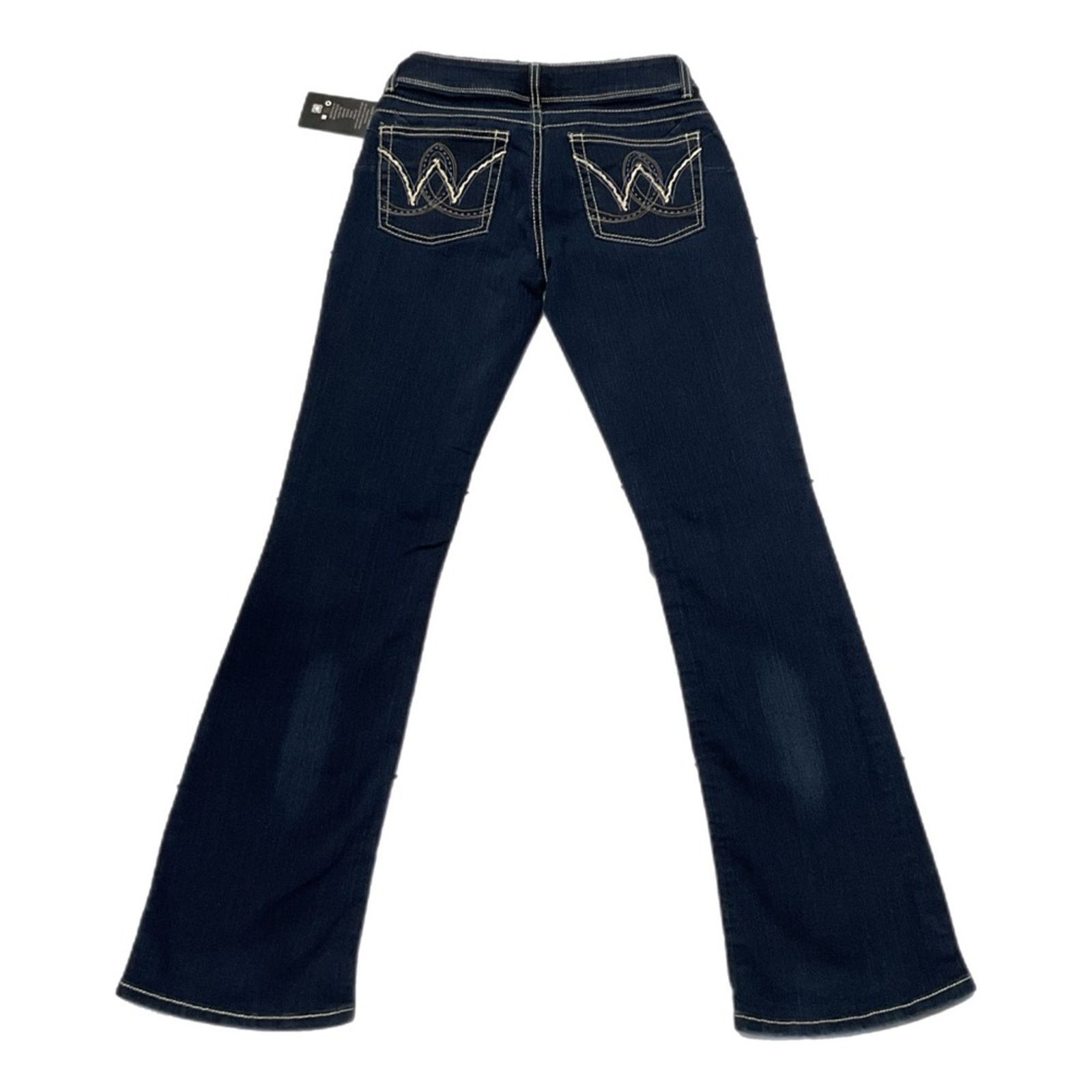 Wrangler Vintage Y2K Wrangler Juniors Low Rise Dark Wash Jeans Size 30" / US 8 / IT 44 - 2 Thumbnail