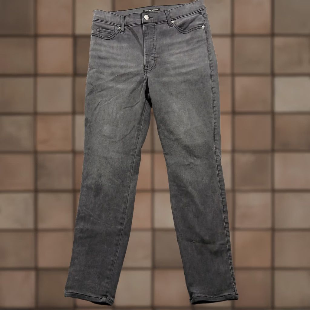 Lucky Brand EUC Lucky Brand Uni Fit Grey Skinny Ankle Jeans - Size 4, High-Stretch Denim Size 27" / US 4 / IT 40 - 1 Thumbnail