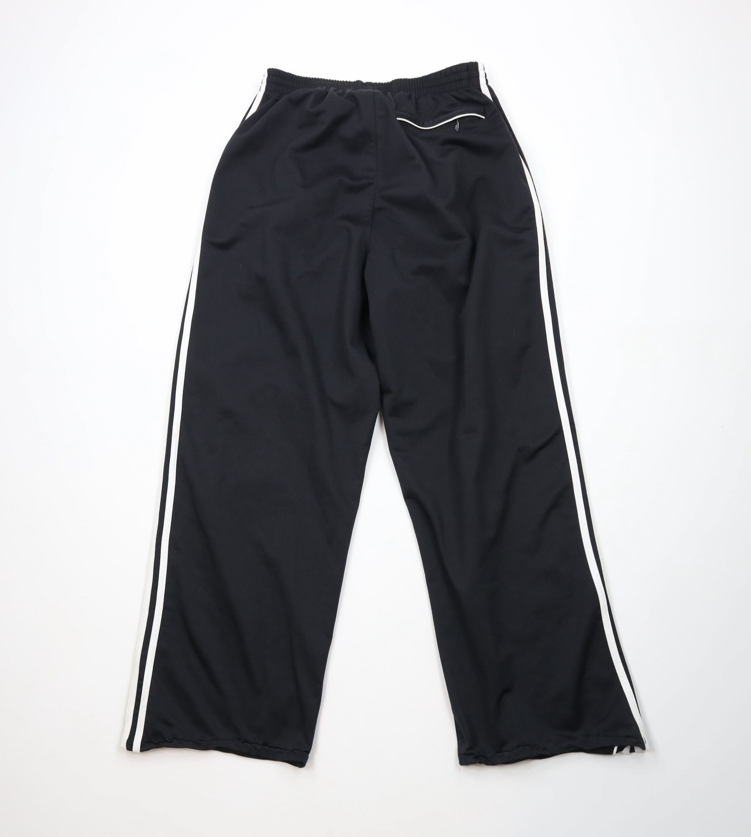 Adidas × Vintage Vintage 90s Y2K Adidas Striped Wide Leg Sweatpants Black Size US 36 / EU 52 - 11 Thumbnail
