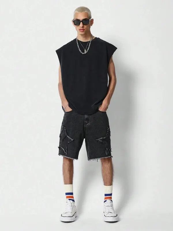 VIBE Jeans Denim Shorts Jorts Cargo Size US 32 / EU 48 - 7 Thumbnail