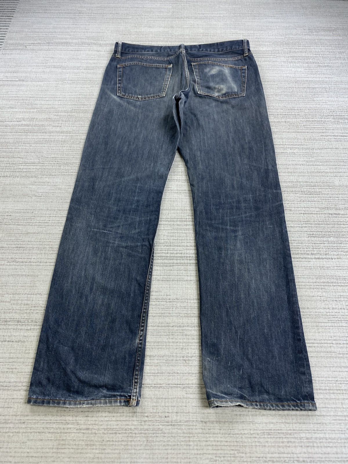 Japanese Brand × Uniqlo × Vintage Vintage Uniqlo Japan Regular Fit Straight Denim Jeans Size US 35 - 2 Thumbnail