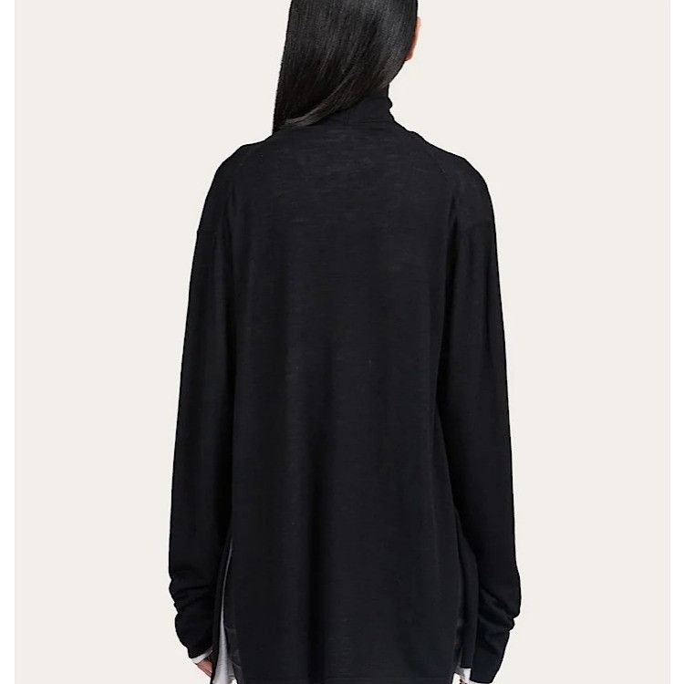 Salvatore Ferragamo o1s1rm0126 Cardigan in Black Size M / US 6-8 / IT 42-44 - 3 Thumbnail