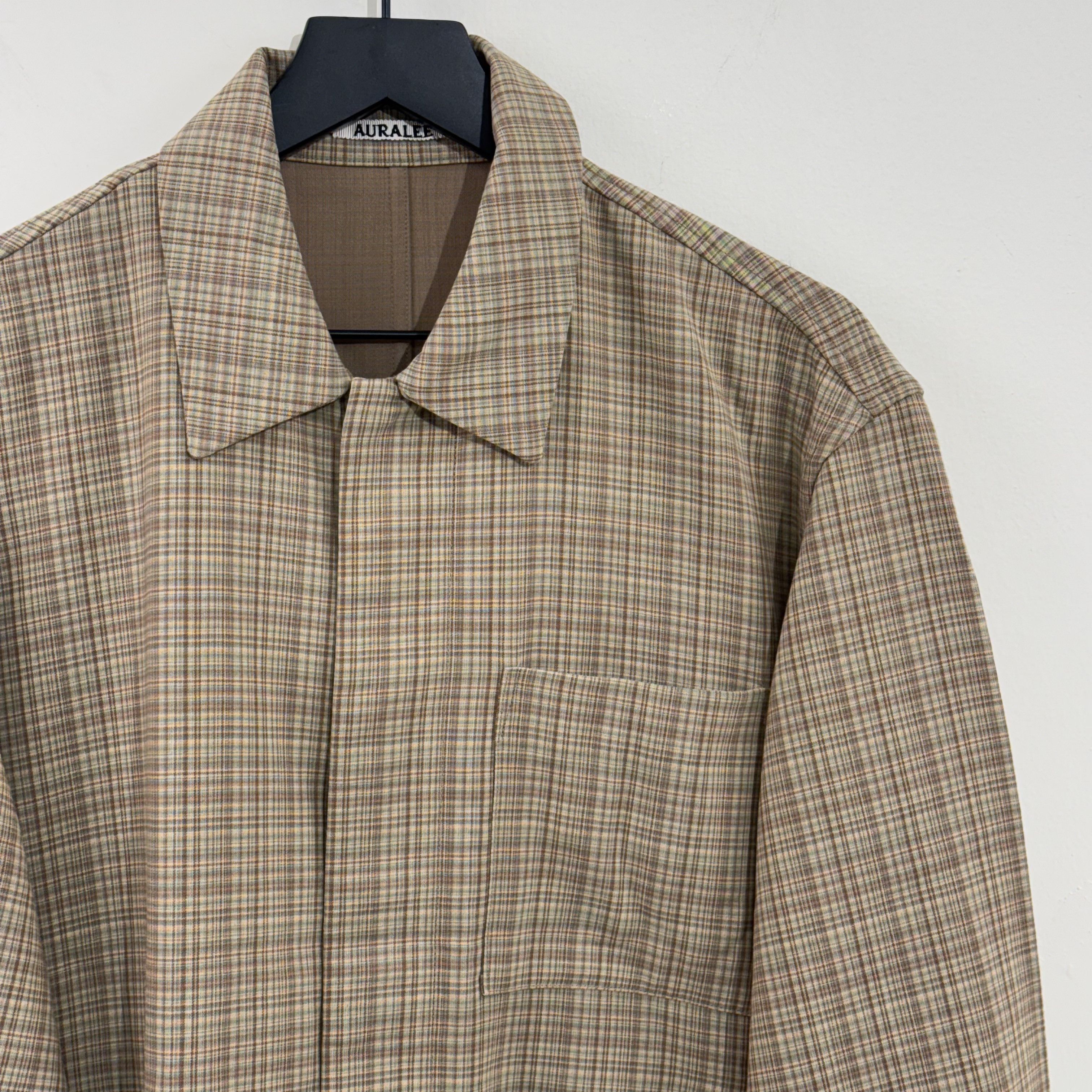 Auralee Auralee Hard Twist Wool Check Blouson Size US L / EU 52-54 / 3 - 5 Thumbnail