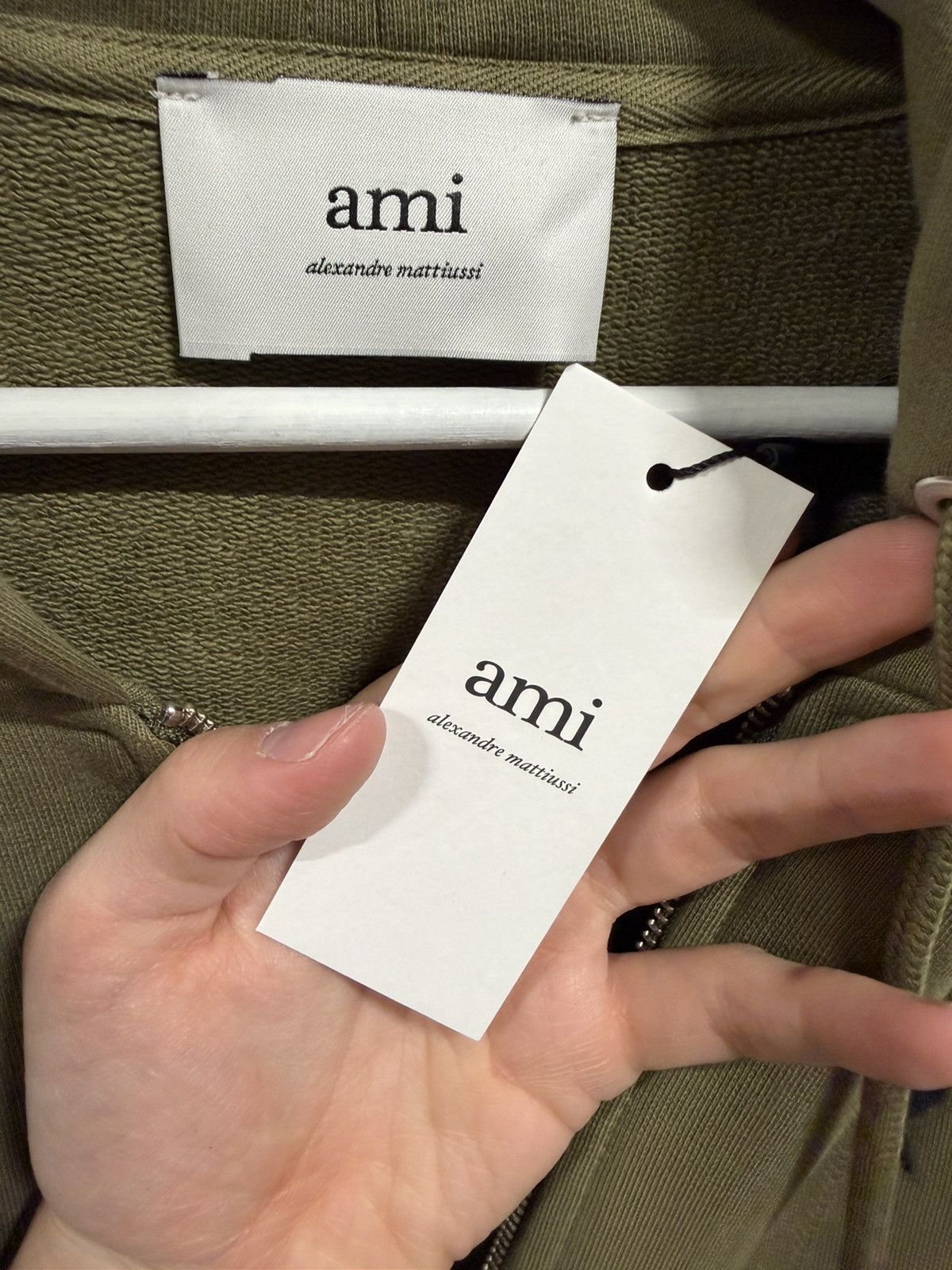 AMI Ami Paris Zip Logo Hoodie NEW Size US L / EU 52-54 / 3 - 6 Thumbnail