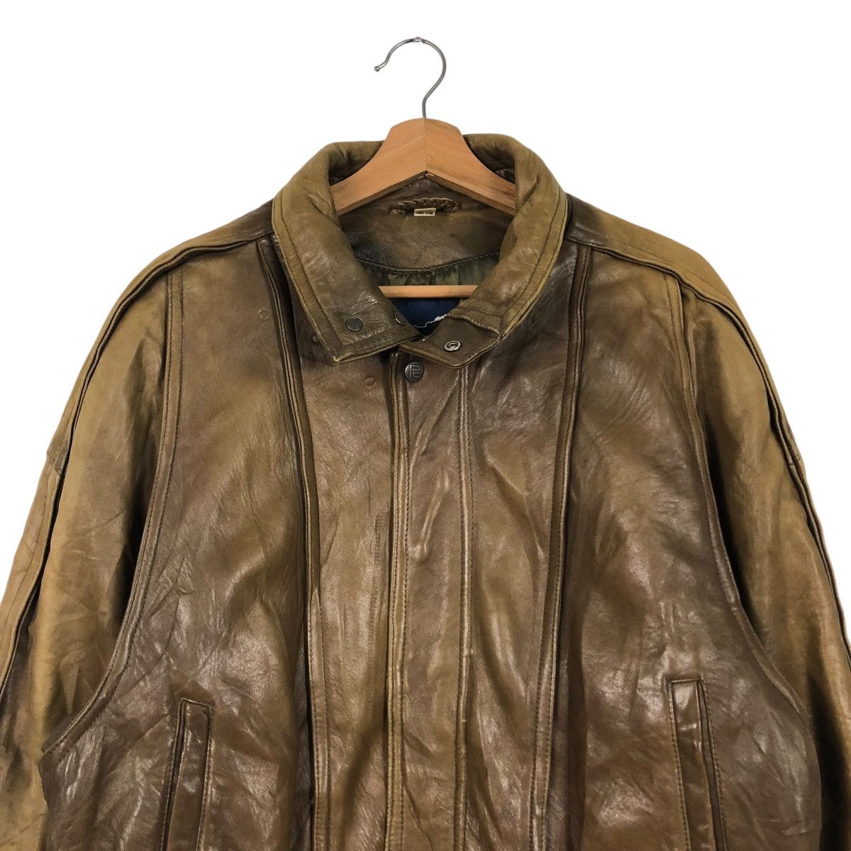 Robert Comstock VINTAGE BOMBER BIKER GENUINE LEATHER JACKET ROBERT COMSTOCK Size US L / EU 52-54 / 3 - 5 Thumbnail