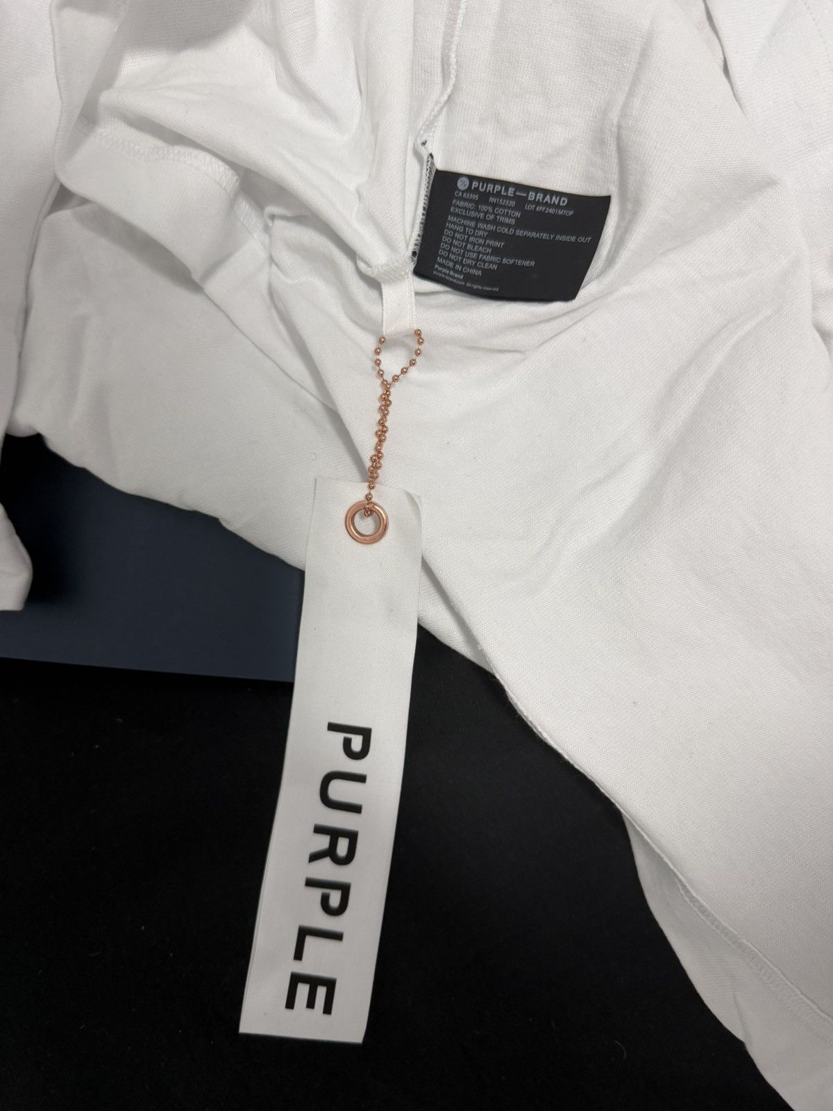 Purple Brand PURPLE BRAND WHITE TEE LARGE Size US L / EU 52-54 / 3 - 4 Thumbnail