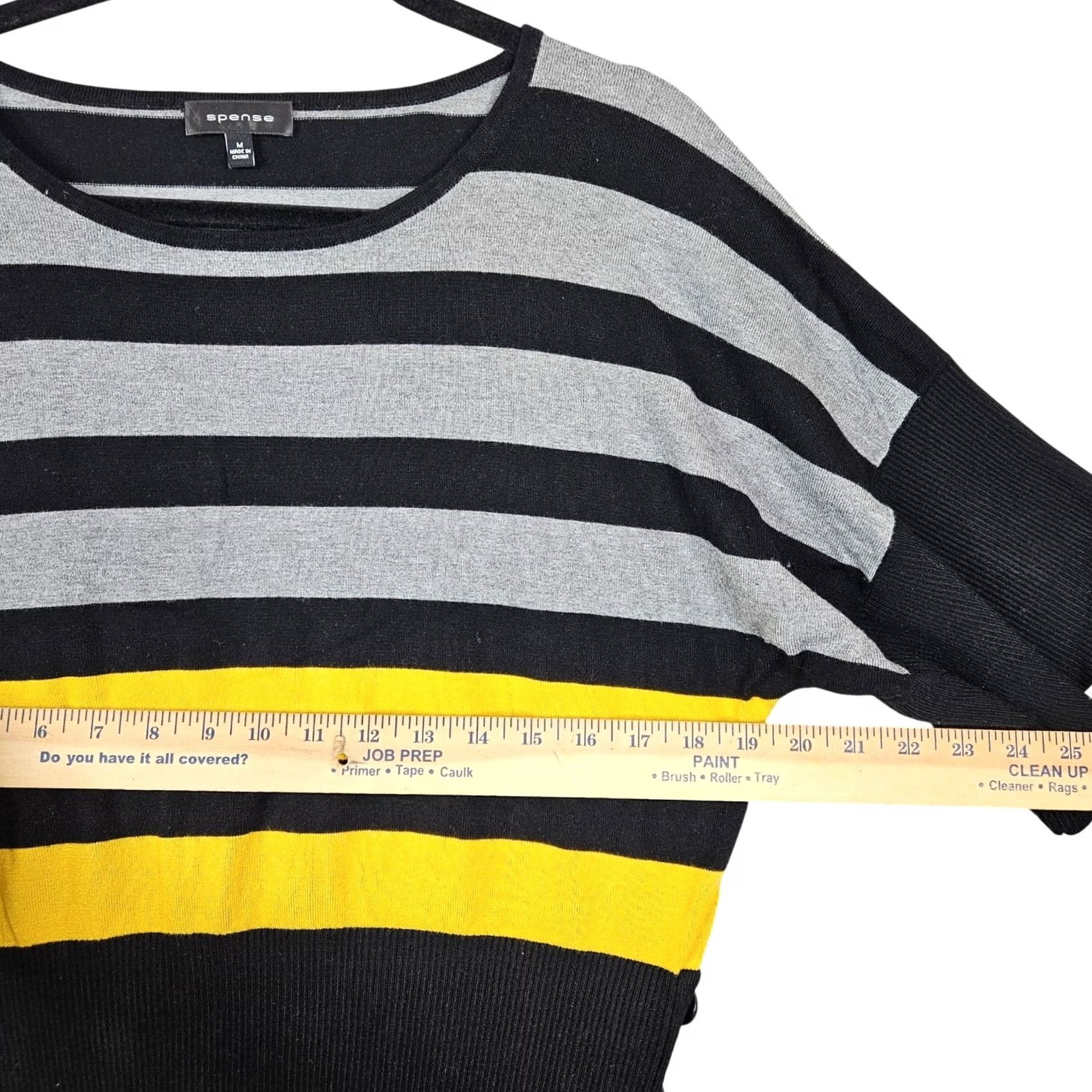Vintage Spense Striped Knit Sweater With Side Button Women's M Size M / US 6-8 / IT 42-44 - 8 Thumbnail