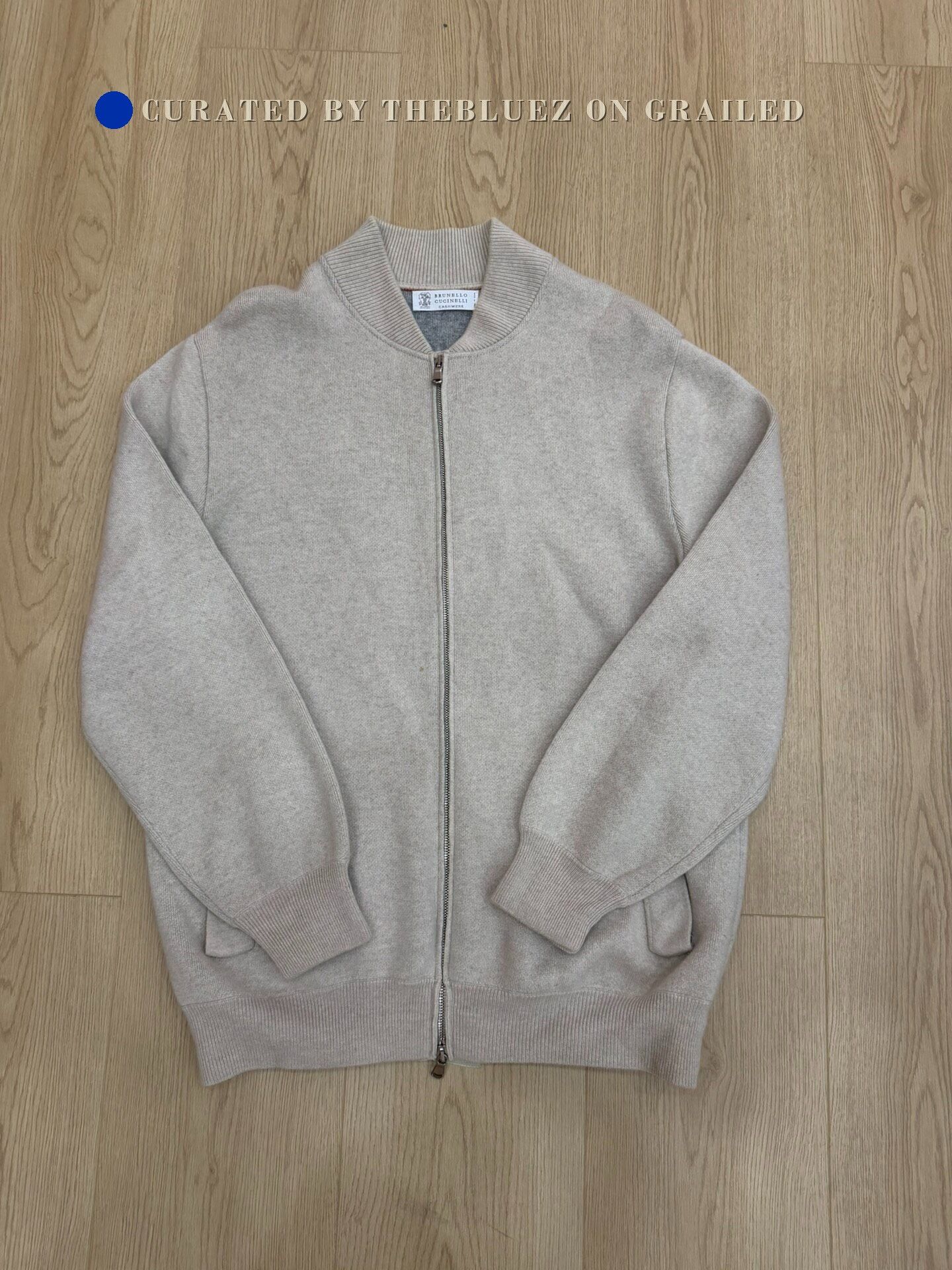 Brunello Cucinelli Brunello Cucinelli Gray Cashmere Jacket Size 50 Size US M / EU 48-50 / 2 - 1 Thumbnail