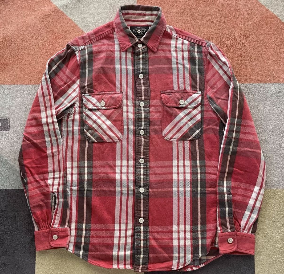 RRL Ralph Lauren RRL Ralph Lauren Double RL Red Plaid Work Shirt K22 Size US S / EU 44-46 / 1 - 1 Thumbnail
