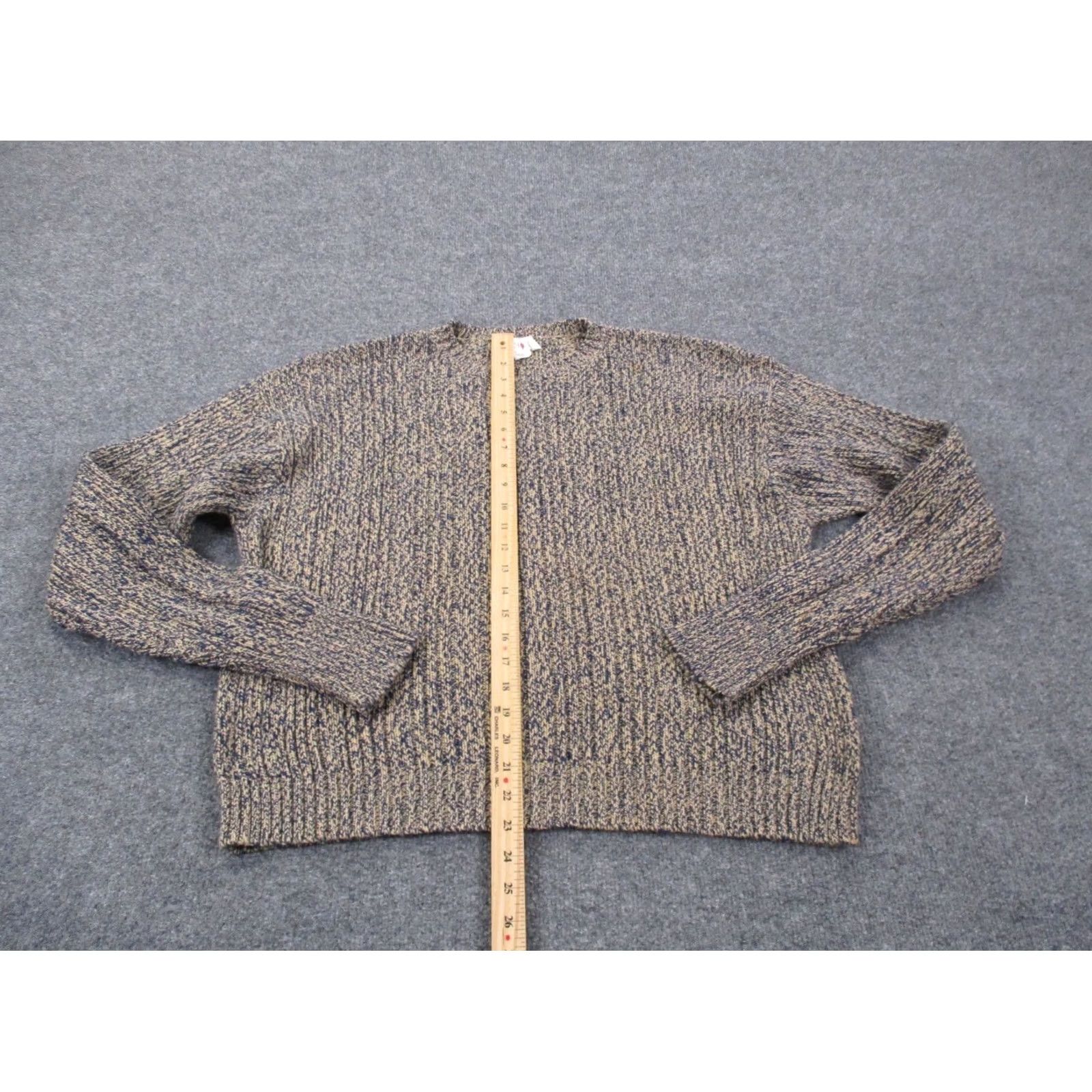 J.Crew VINTAGE J.CREW Sweater Mens L Gray Oarsman Pullover Ribbed Soft Preppy Crew Neck Knit Pullover Casual All Seasons Lightweight 90s Mens Size US L / EU 52-54 / 3 - 3 Thumbnail