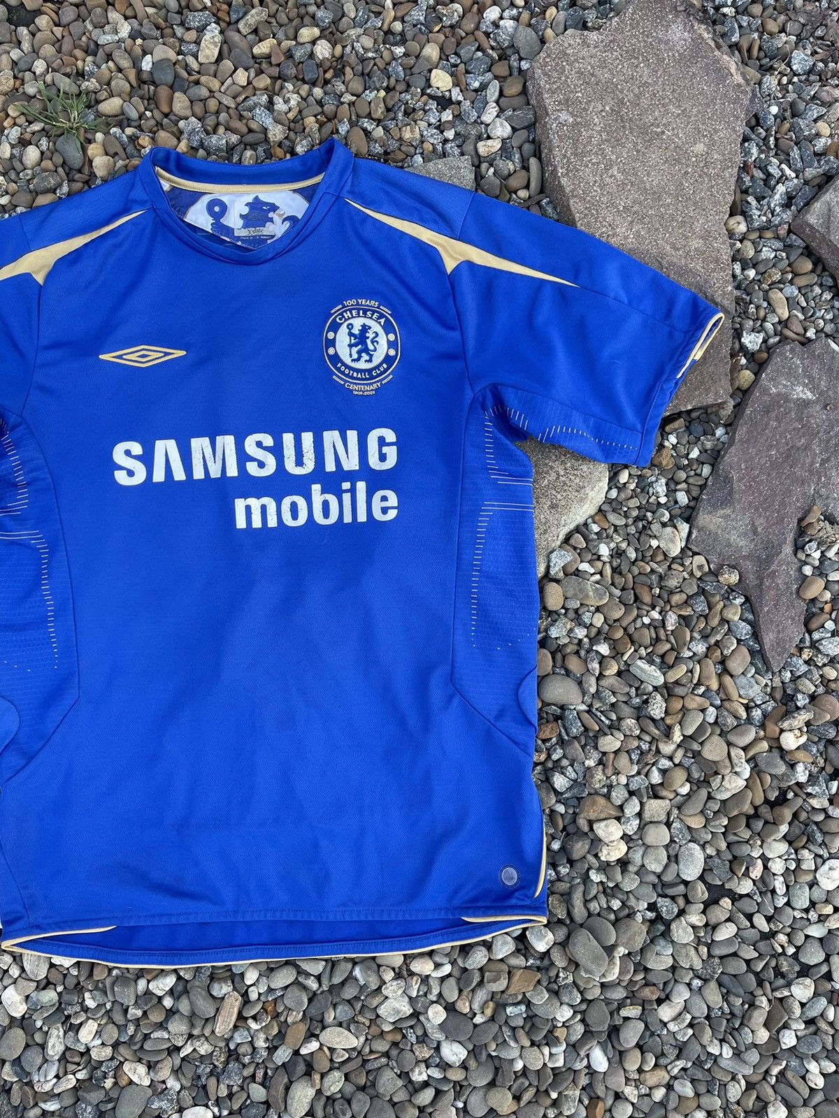 Chelsea Soccer × Umbro × Vintage 2005 Umbro Chelsea vintage blue soccer jersey century Size US M / EU 48-50 / 2 - 3 Thumbnail
