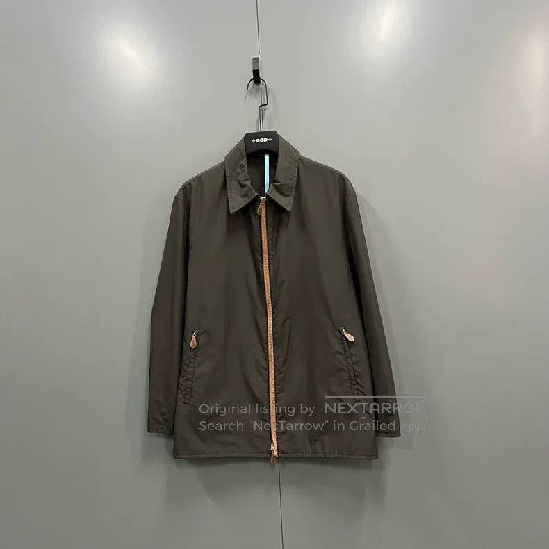 Hermes Hermes Solid color zipper lapel jacket Size US L / EU 52-54 / 3 - 1 Thumbnail
