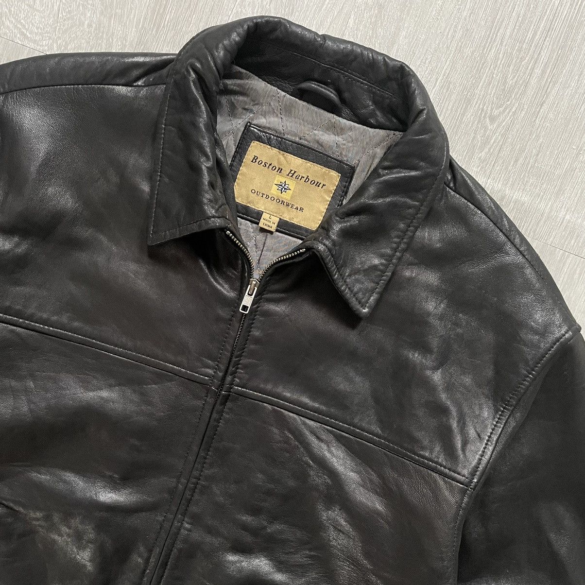 Other Boston Harbour Vintage Leather Work Jacket Size US L / EU 52-54 / 3 - 2 Thumbnail