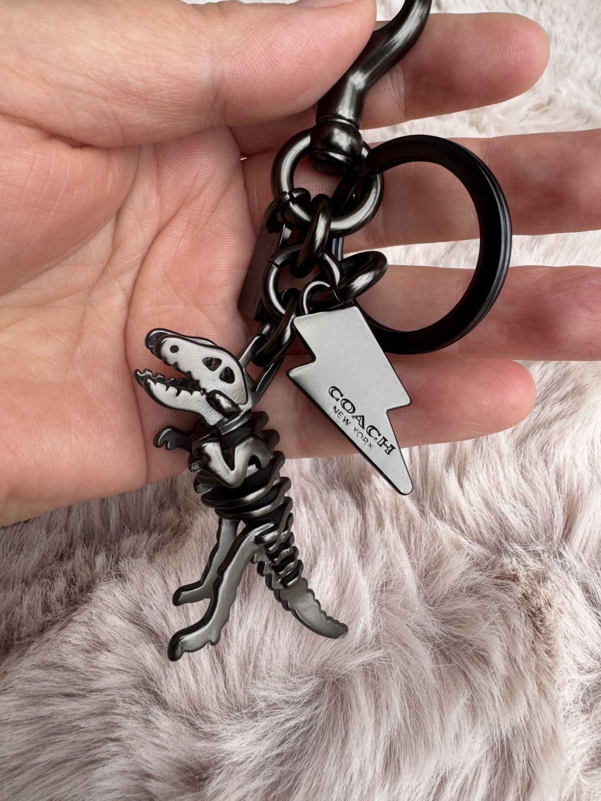 Coach Coach Metal Small Rexy T-Rex Skeleton Puzzle Charm Keychain Size ONE SIZE - 5 Thumbnail