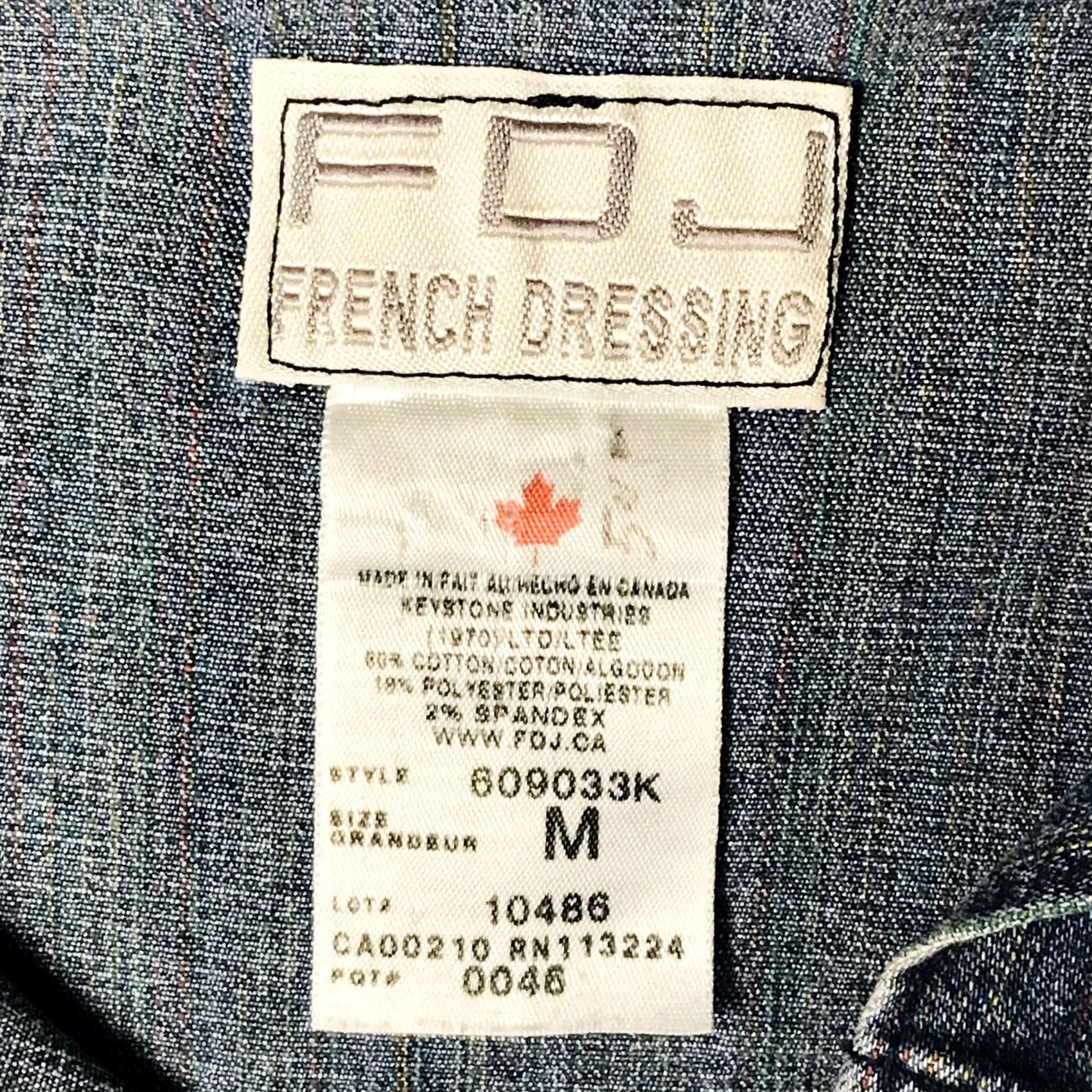 Denime FDJ French Dressing Women Stretch Multicolor Denim Jean Jacket M Jacket Womens Jean Cropped? Size 32" / US 10 / IT 46 - 3 Thumbnail