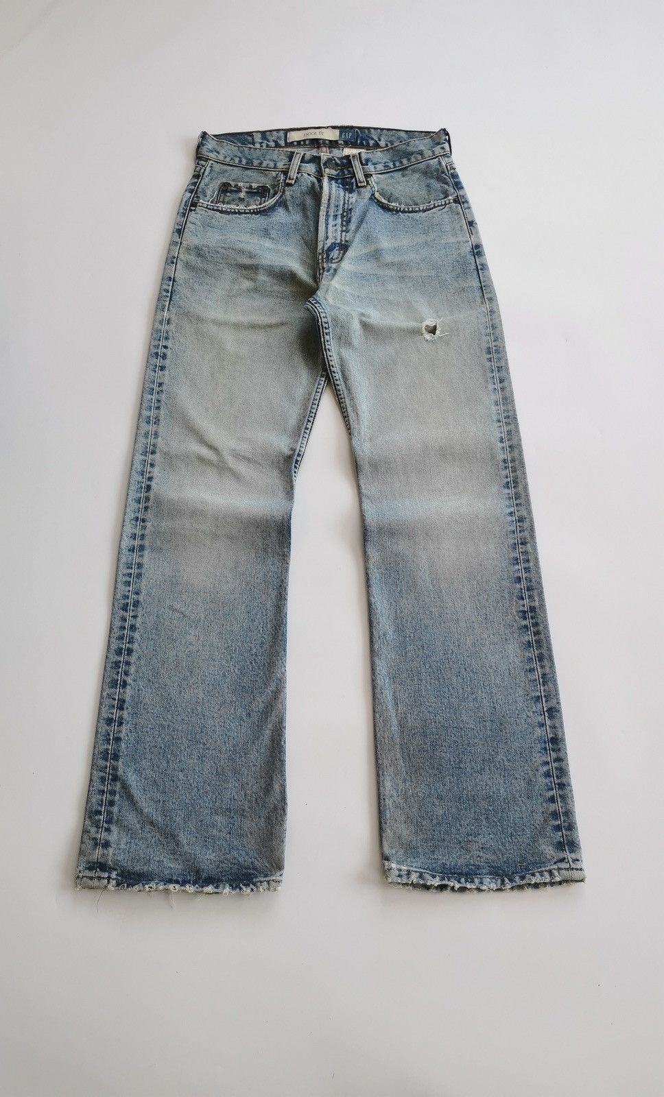 Gap Thrashed Distressed Boot Fit Gap Faded Denim Jeans Size US 30 / EU 46 - 1 Thumbnail