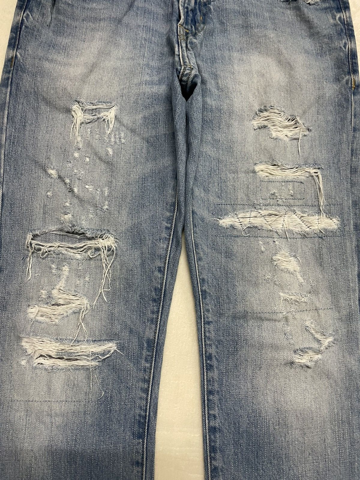 American Eagle Outfitters Vintage American Eagle Outfitters Distress Faded Denim Jeans Size US 28 / EU 44 - 6 Thumbnail