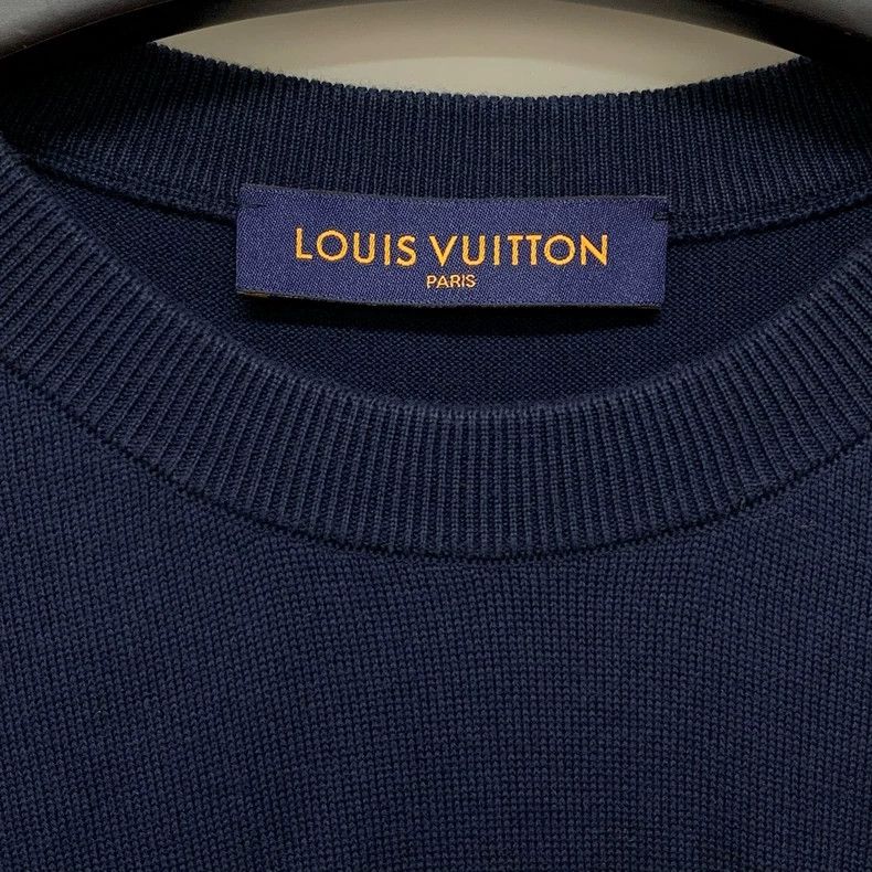 Louis Vuitton Louis Vuitton Dark Blue Love Design Short Sleeve 2501-Nexta Size US XXL / EU 58 / 5 - 4 Thumbnail