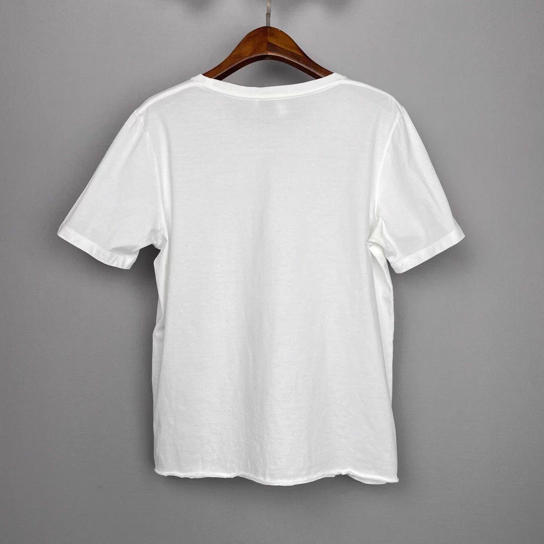 Saint Laurent Paris Saint Laurent Paris Men's White Cotton Logo T-Shirt XL Size US XL / EU 56 / 4 - 3 Thumbnail