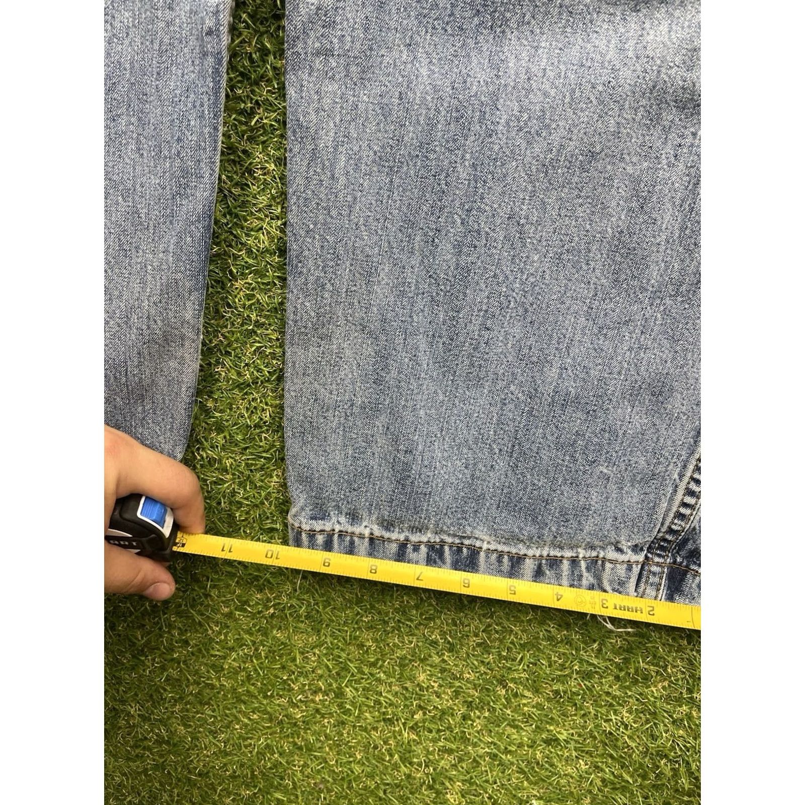 Chaps VINTAGE Chaps Carpenter Jeans Mens 38x30 Denim 5-Pocket Relaxed Waist 38 Blue Grunge Skater Wide Leg Jeans Mens Size US 38 / EU 54 - 7 Thumbnail
