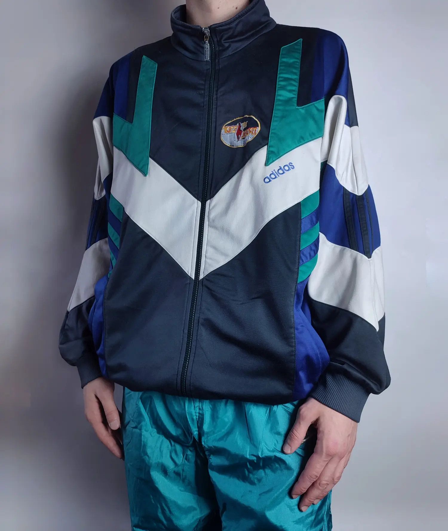 Adidas Adidas 90s Vintage Retro Zip Track Jacket Size US XL / EU 56 / 4 - 3 Thumbnail