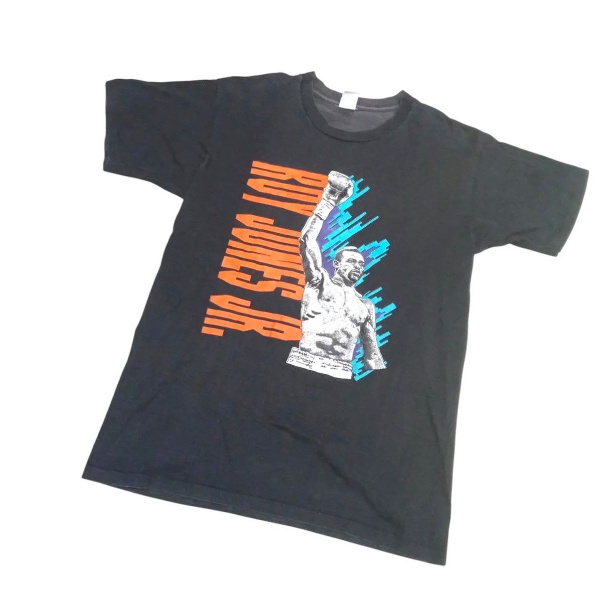 Vintage Vintage 90s Roy Jones Jr. Boxing T Shirt Size US L / EU 52-54 / 3 - 1 Thumbnail