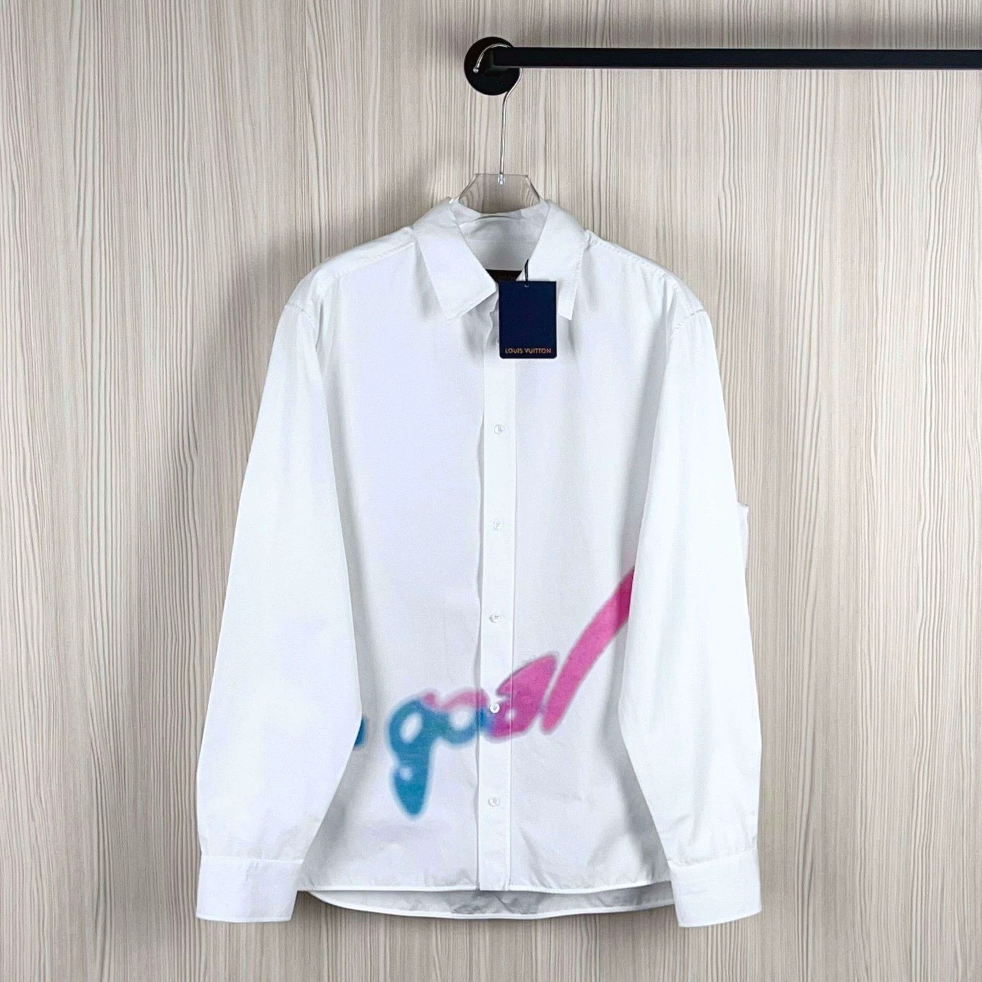 Louis Vuitton white long sleeve shirt with logo design Size US L / EU 52-54 / 3 - 1 Thumbnail