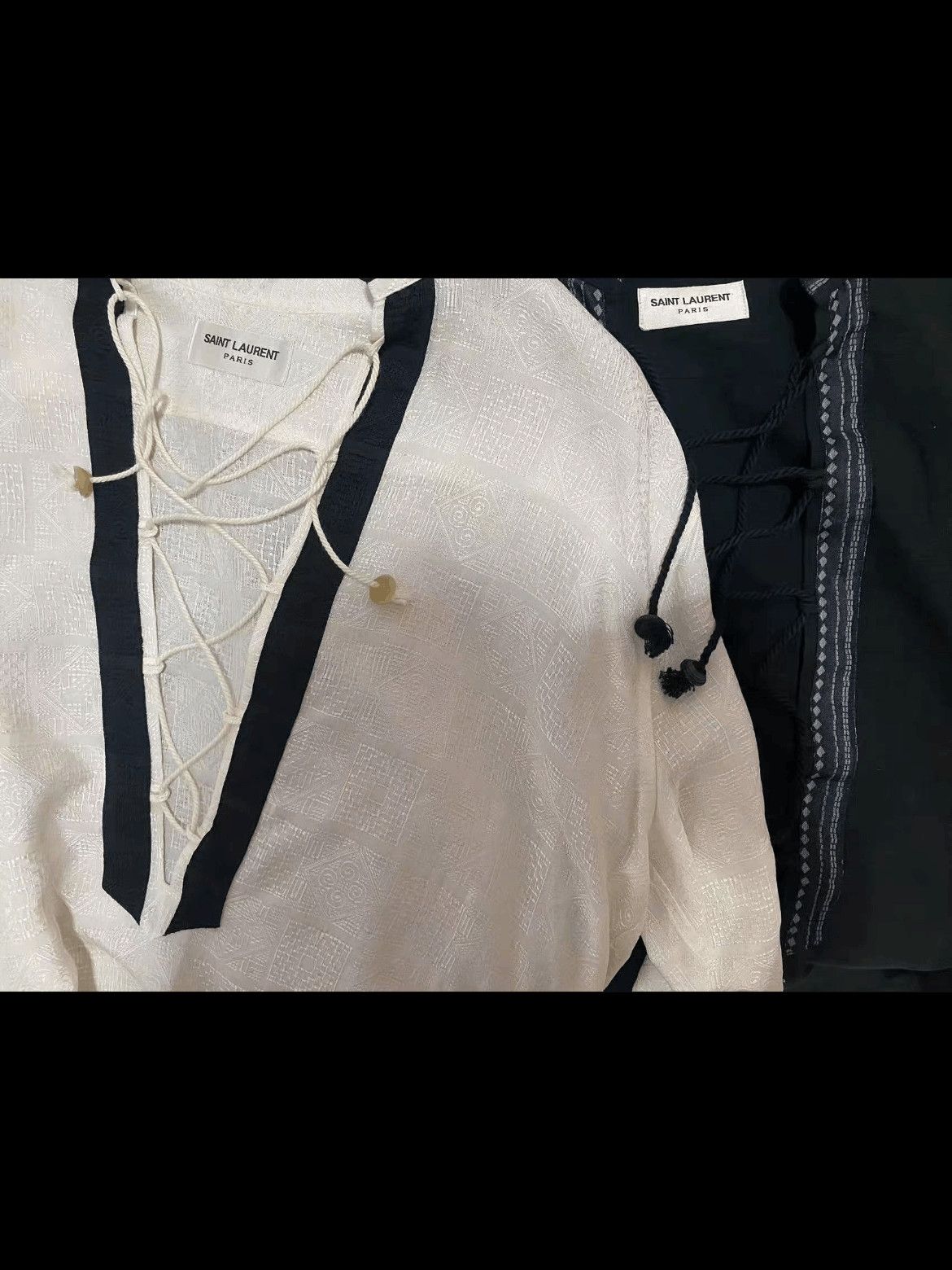 Saint Laurent Paris Sz 37 Saint Laurent Paris 19SS Stripe Shirt Size US S / EU 44-46 / 1 - 6 Thumbnail