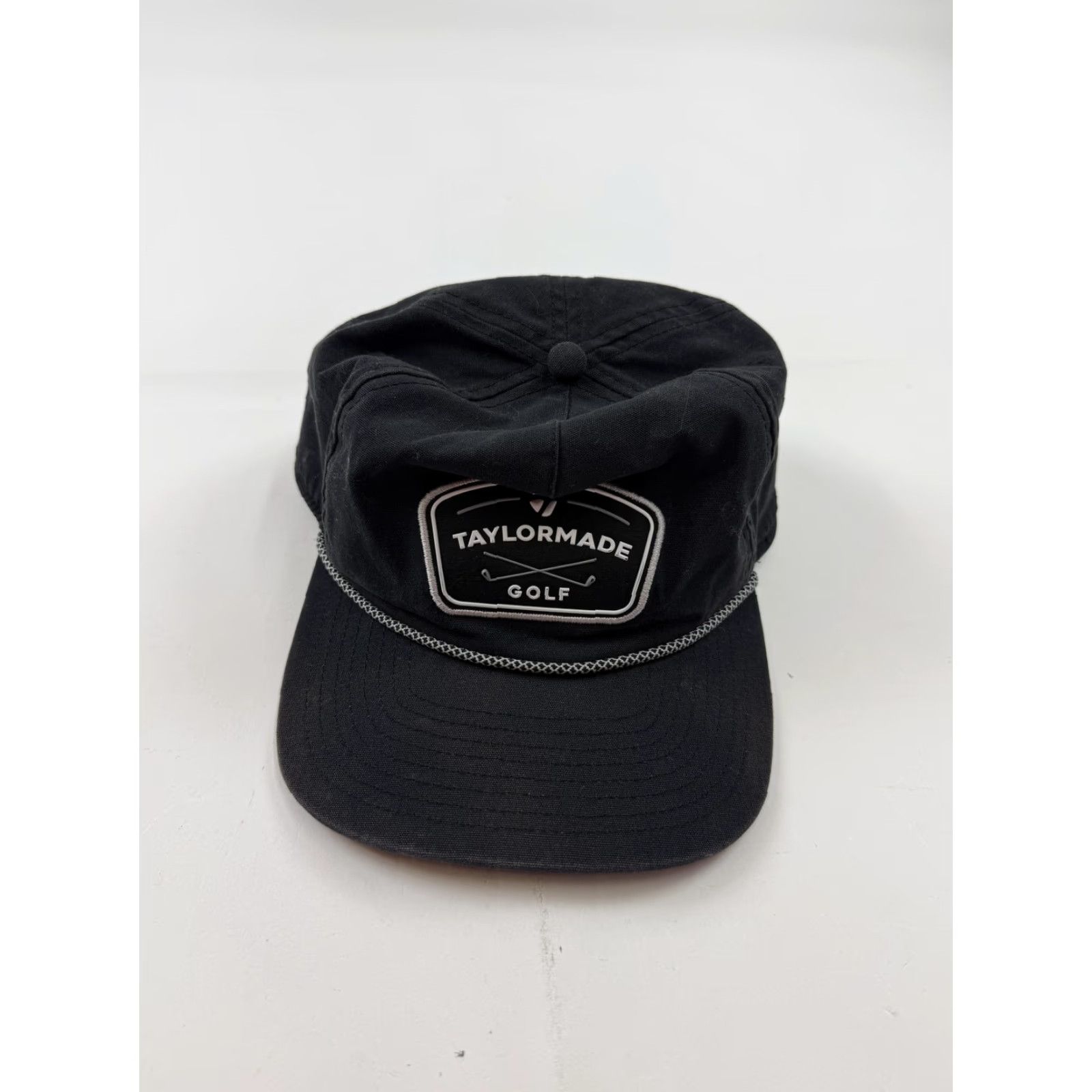 TaylorMade TaylorMade Golf Hat Cap Snap Back Mens 7 1/4 Black Rope Twill Patch Adjustable Size ONE SIZE - 6 Thumbnail