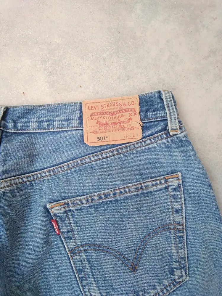 Levi's × Vintage Vintage Levis 501 Straight Leg Distressed Jeans 36x30 Size US 36 / EU 52 - 3 Thumbnail