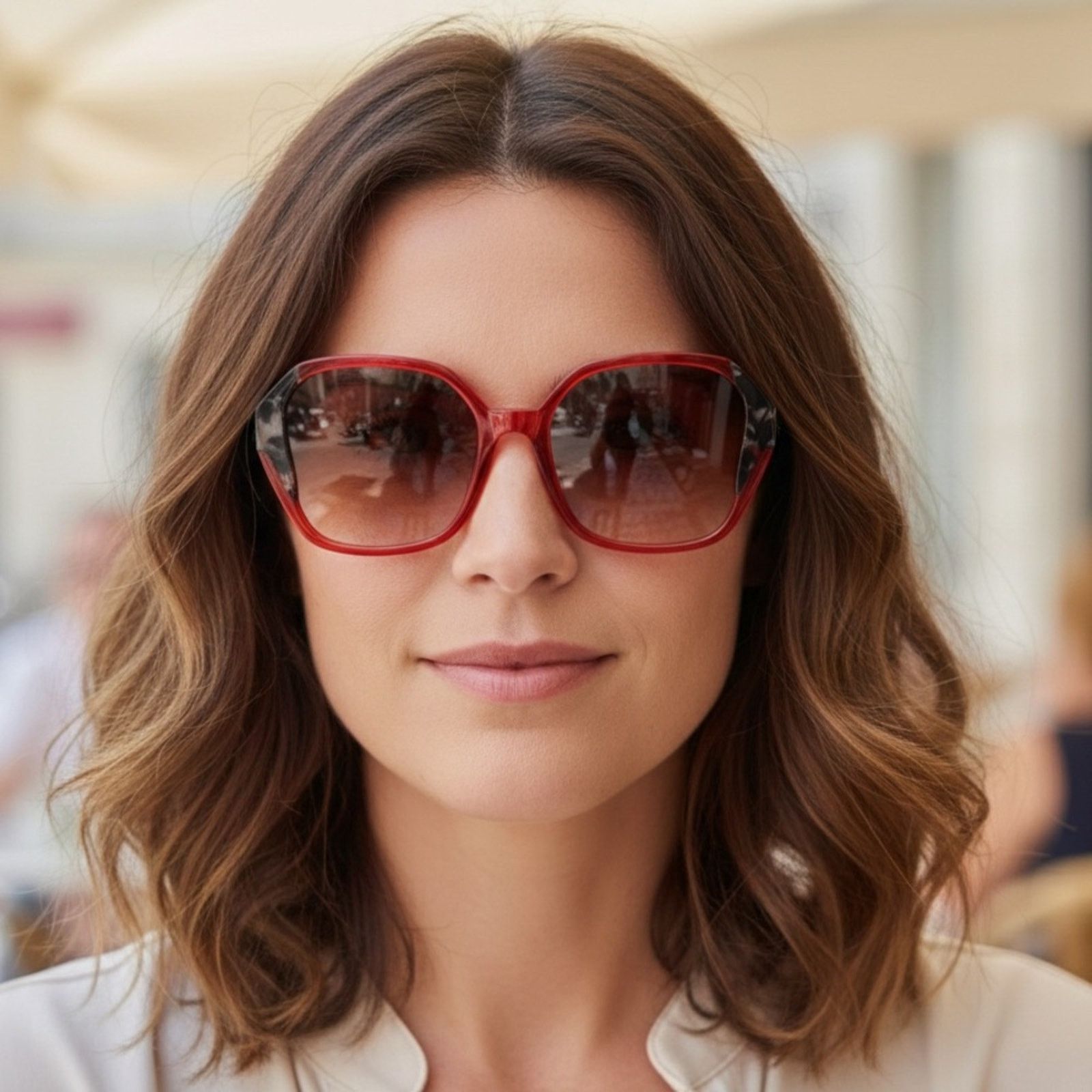 Other New! Woow SUPER SKY 2 9105 Stylish Red Sunglasses, Authentic Size ONE SIZE - 2 Thumbnail