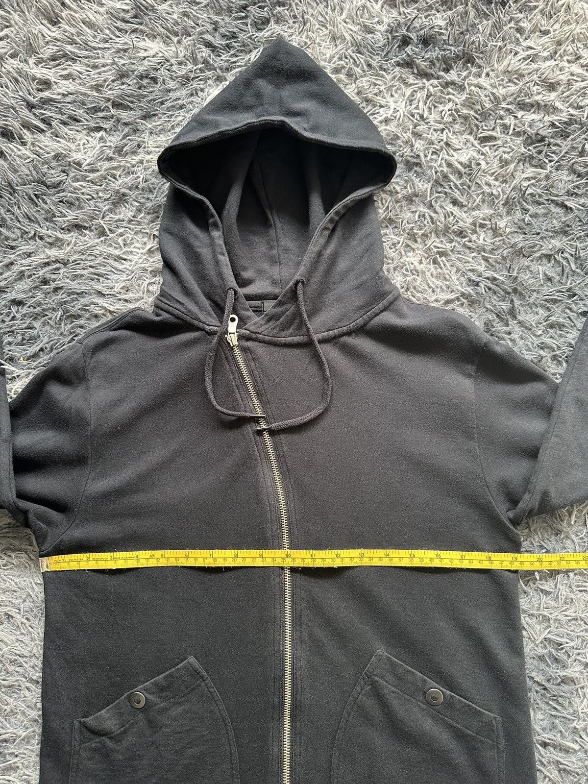Japanese Brand 2006SS - Comme Ca Ism asymmetric zipper hoodie Size US M / EU 48-50 / 2 - 14 Thumbnail