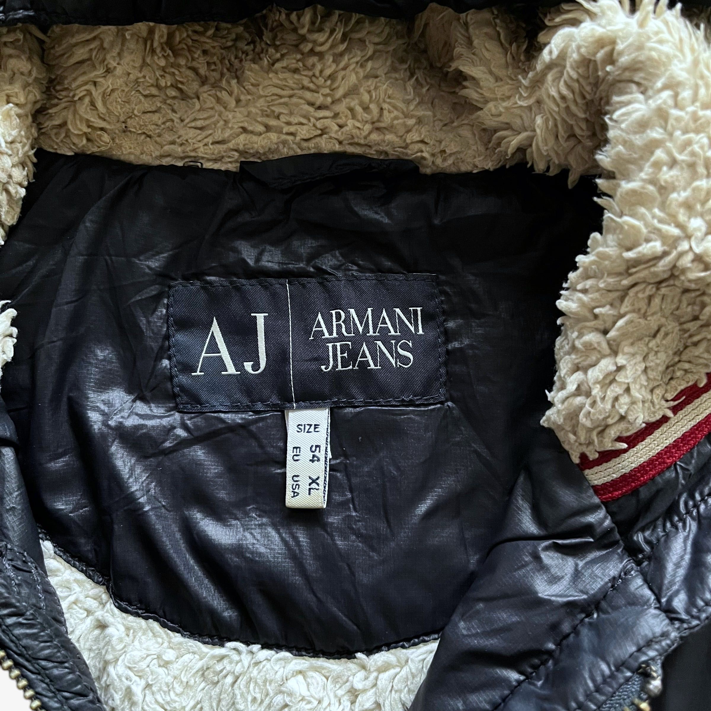 Armani Vintage Y2K Men's Armani Jeans Navy Hooded Jacket Size US L / EU 52-54 / 3 - 2 Thumbnail