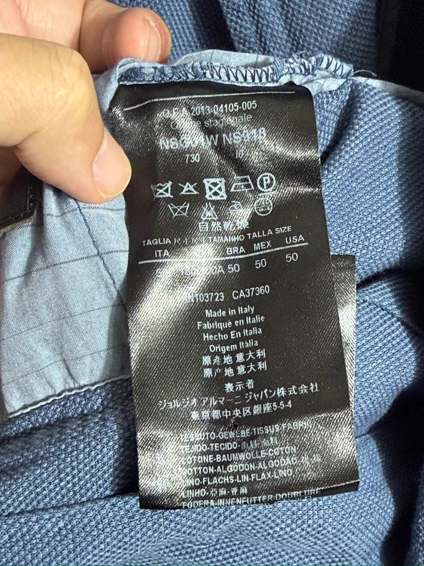 Giorgio Armani Blue Double-Breasted Light Jacket Size US XXS / EU 40 - 8 Thumbnail
