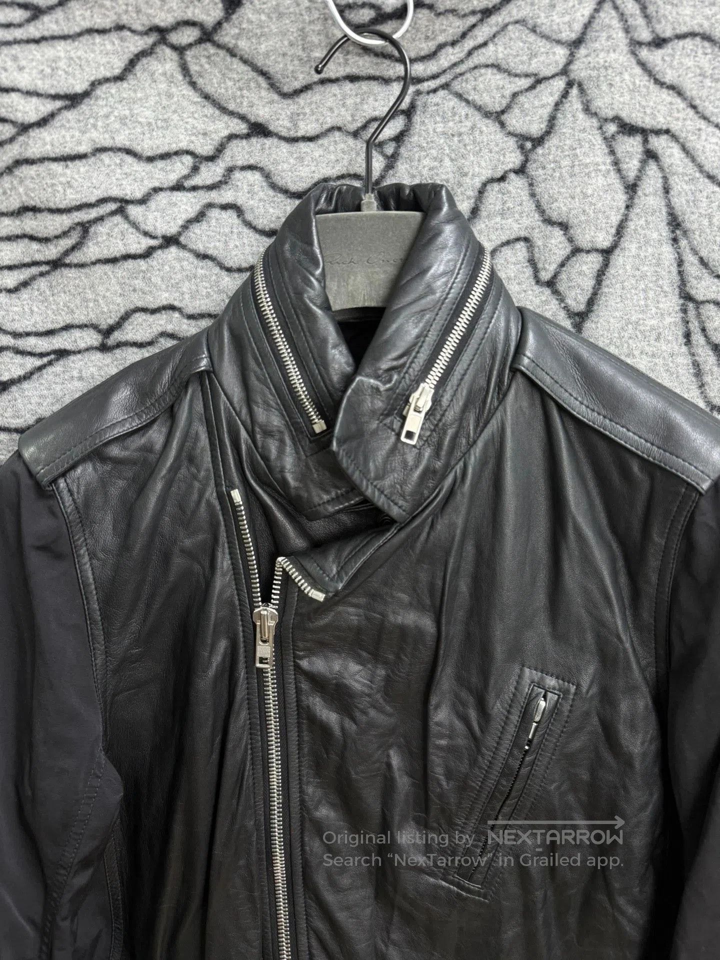 Rick Owens Rick Owens Sheepskin Paneled Biker Jacket. Size US M / EU 48-50 / 2 - 3 Thumbnail
