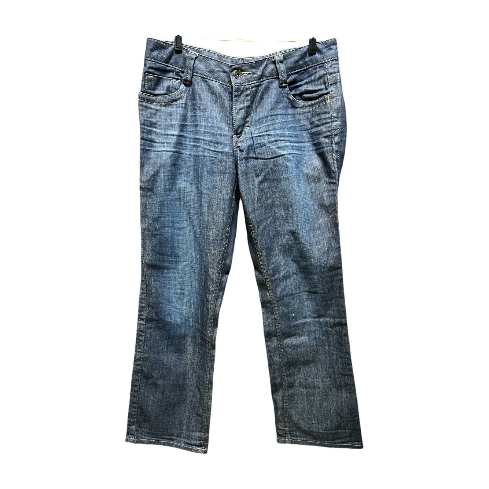 Calvin Klein Awesome Calvin Klein Jeans Straight Women's 12 Blue Dark Was Size 34" / US 12 / IT 48 - 11 Thumbnail
