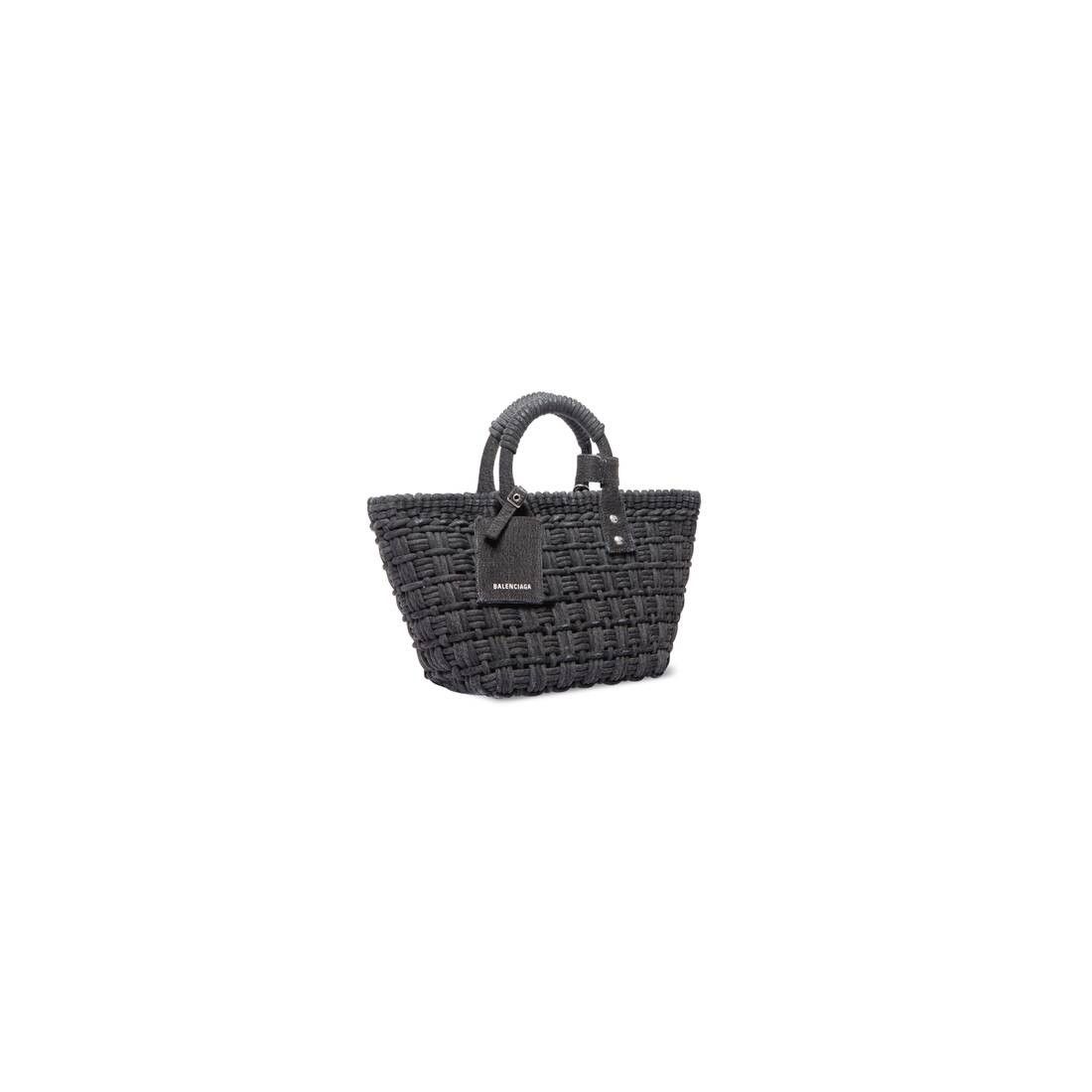 Balenciaga o1mt1gz0725 Size: OS / Bistro XS Basket With Strap Denim Bag Size ONE SIZE - 3 Thumbnail