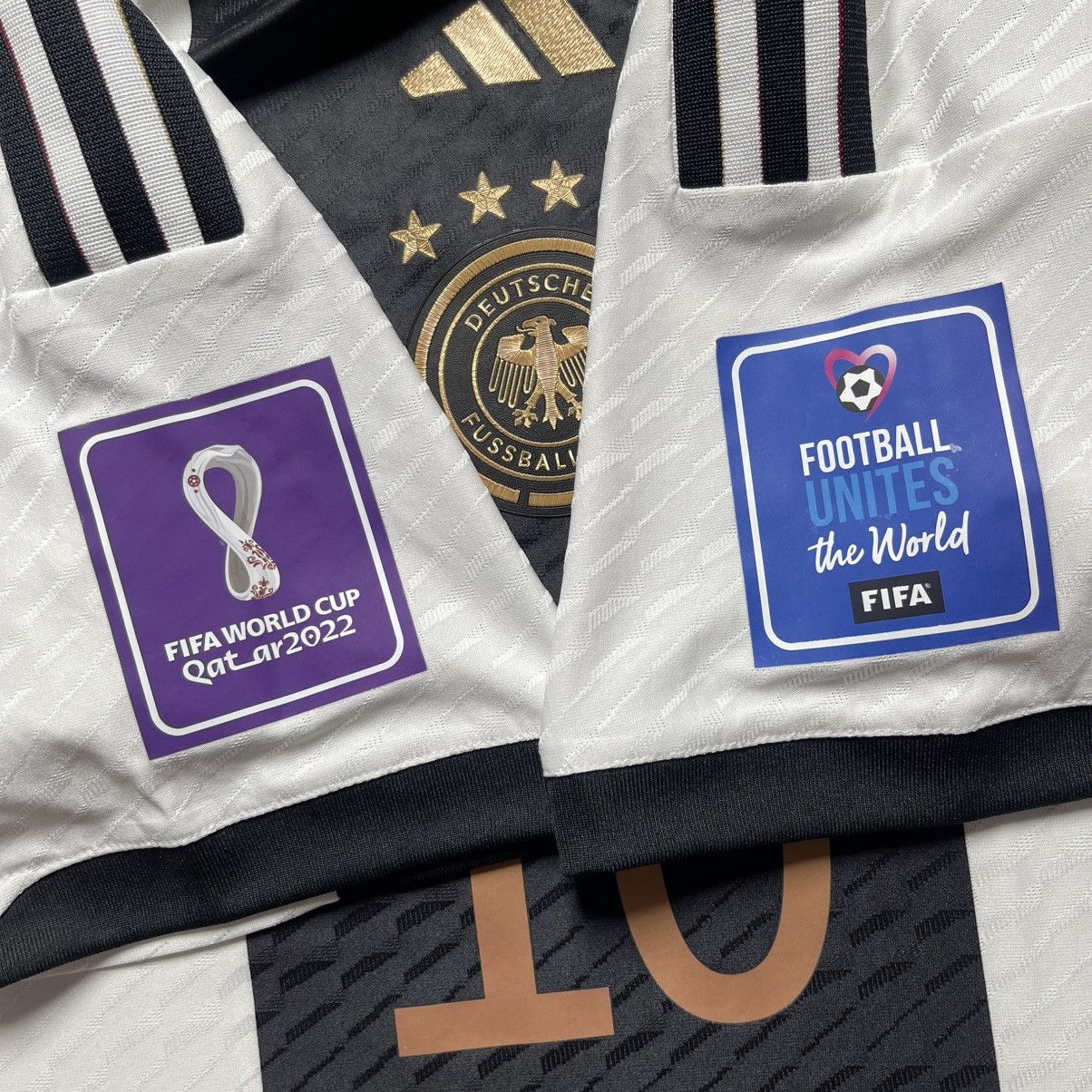 Adidas GERMANY ADIDAS 2022 WORLD CUP SOCCER HOME JERSEY #10 GNABRY Size US L / EU 52-54 / 3 - 8 Thumbnail