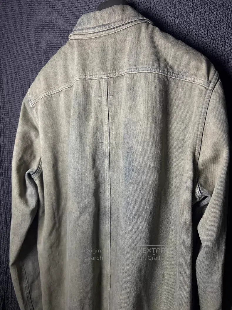 Rick Owens Rick Owens Washed Bleach Distressed Ribbon Denim Shirt Jac Size US M / EU 48-50 / 2 - 3 Thumbnail