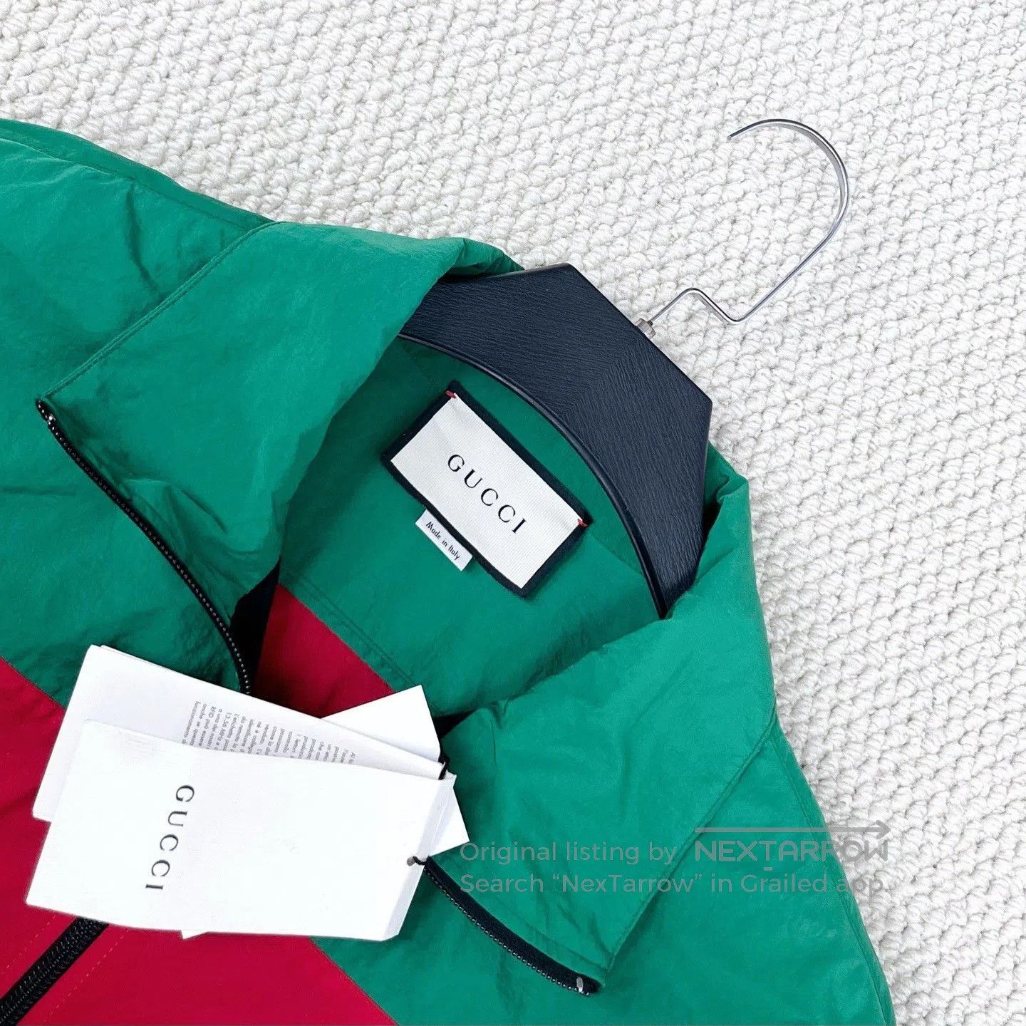 Gucci Gucci Red Green Patchwork Embroidered Double G Jacket. Size US XL / EU 56 / 4 - 3 Thumbnail