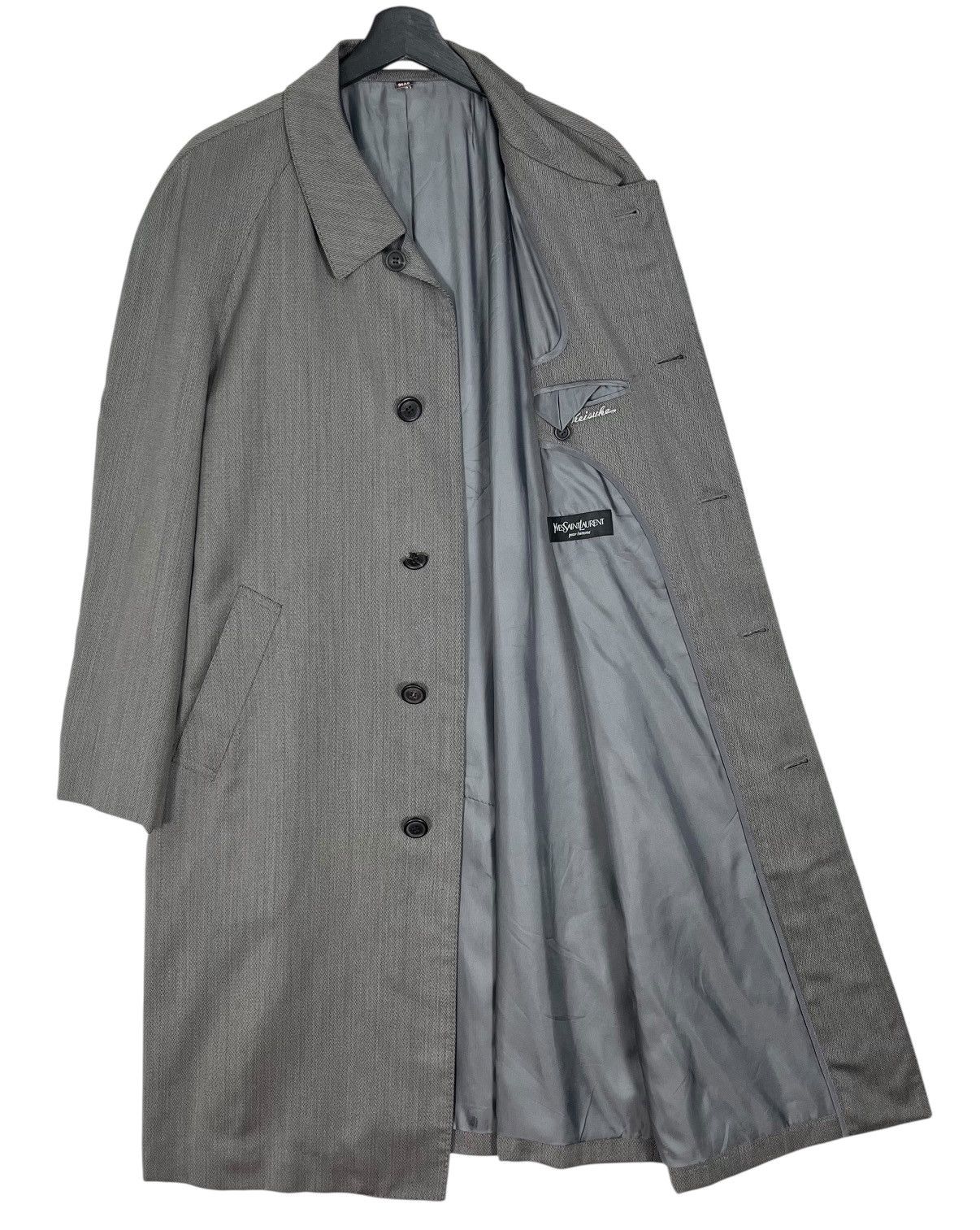 Designer × Yves Saint Laurent Vintage YSL Yves Saint Laurent Pour Homme Men’s Trench Coat Size US M / EU 48-50 / 2 - 7 Thumbnail