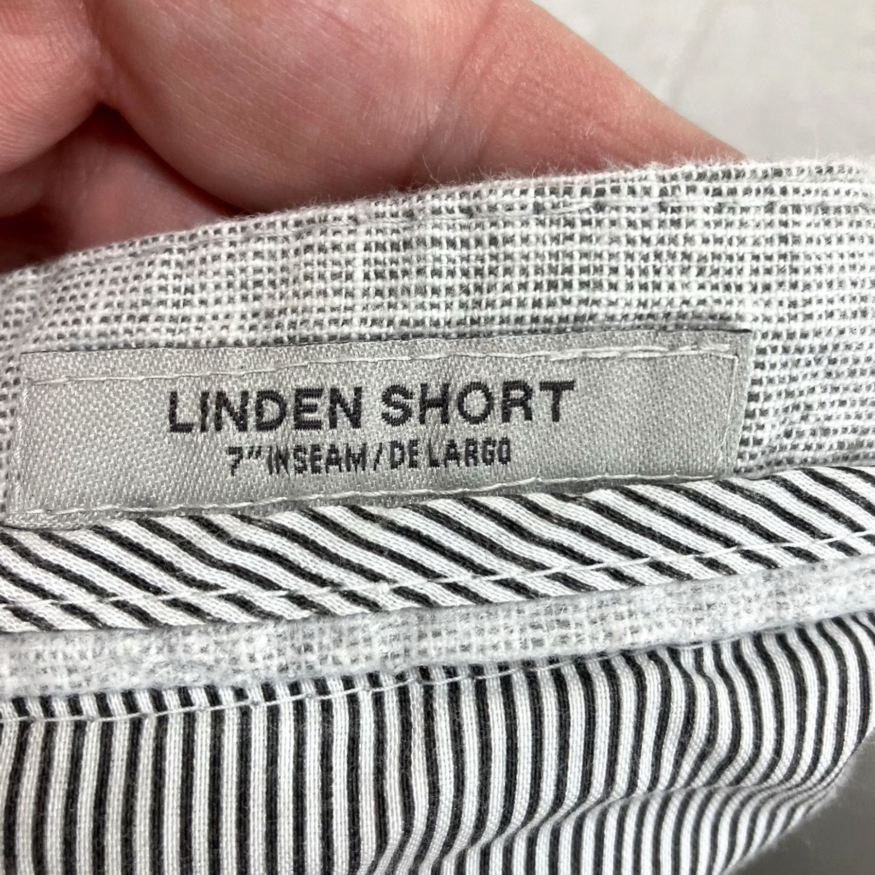 Vintage Goodfellow Men's Linen Blend Shorts Gray 38x6 Casual Chino Size US 36 / EU 52 - 4 Thumbnail